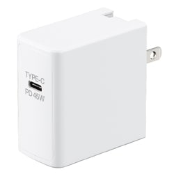 USBアダプター 1ポート PD45W ホワイト VFPD45WH
