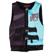 ザ コーズ F/E キッズ ネオベスト シャーク CAUSE KIDS NEO VEST JA20211 BK/BL 3-4才用 [マリンスポーツ ライフベスト キッズ]