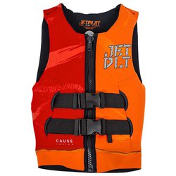 ザ コーズ F/E キッズ ネオベスト シャーク CAUSE KIDS NEO VEST JA20211O OR/RD 3-4才用 [マリンスポーツ ライフベスト キッズ]