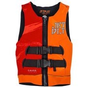 ザ コーズ F/E キッズ ネオベスト シャーク CAUSE KIDS NEO VEST JA20211O OR/RD 12-14才用 [マリンスポーツ ライフベスト キッズ]
