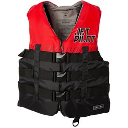 ストライク 3バックル CGAナイロンベスト STRIKE CGA NYLON VEST JA22126CGA レッド Lサイズ [マリンスポーツ ライフジャケット メンズ]