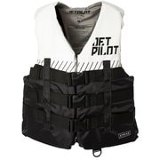 ストライク 3バックル CGAナイロンベスト STRIKE CGA NYLON VEST JA22126CGA ブラック/ホワイト Sサイズ [マリンスポーツ ライフジャケット メンズ]