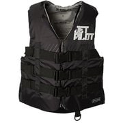 ストライク 3バックル CGAナイロンベスト STRIKE CGA NYLON VEST JA22126CGA ブラック Sサイズ [マリンスポーツ ライフジャケット メンズ]
