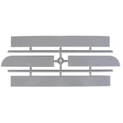 NA-92 Ｎスケールアクセサリーシリーズ 歩道（直線面8本・左面4本・右面4本） [鉄道模型用パーツ]