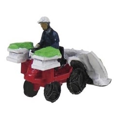 NC-203 Nスケールミニカーシリーズ 田植え機 人形1体付 [ミニカー]