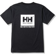 ショートスリーブ バックスクエアロゴティー S/S Back Square Logo Tee HOE62202WS ブラック(K) Lサイズ [アウトドア カットソー ユニセックス]