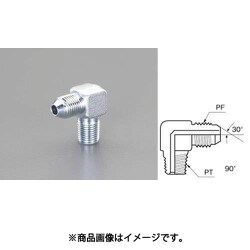 G 1/2"xR 1/2"/90゜ ニップル（油圧用） EA425GC-4