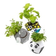 OB-UJK-12 [アーバンジャングルキット Urban Jungle Kit プラントポット（植物鉢） 熱帯雨林の動物コレクション B（ジャイアントパンダ/ヤドクガエル/スマトラゾウ）]
