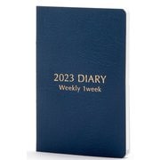 2023 ネームカードダイアリー ウィークリー・1ウィーク ネイビー RFDR2383K