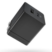 USB急速充電器 cube 20W USB PD(パワーデリバリー)対応 USB-C×1/USB-A×1 折り畳みプラグ採用 ブラック D0061BK