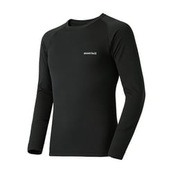 ジオライン M.W.ラウンドネックシャツ Men's 1107704 ブラック(BK) Mサイズ [アウトドア アンダーウェア メンズ]