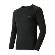 ジオライン M.W.ラウンドネックシャツ Men's 1107704 ブラック(BK) Lサイズ [アウトドア アンダーウェア メンズ]
