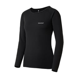 ジオライン M.W.ラウンドネックシャツ Women's 1107705 ブラック(BK) Lサイズ [アウトドア アンダーウェア レディース]