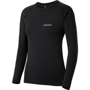 ジオライン EXP.ラウンドネックシャツ Women's 1107713 ブラック(BK) Mサイズ [アウトドア アンダーウェア レディース]