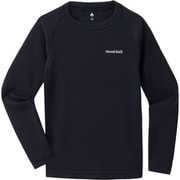 ジオライン M.W.ラウンドネックシャツ Kid's 135-150 1107720 ブラック(BK) 135サイズ [アウトドア トップス キッズ]