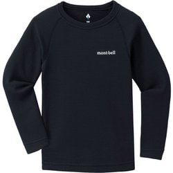 ジオライン M.W.ラウンドネックシャツ Kid's 105-120 1107721 ブラック(BK) 120サイズ [アウトドア トップス キッズ]