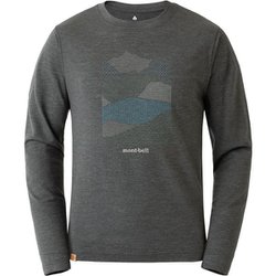 メリノウールプラス ライト ロングスリーブT Men's ヤマ コラージュ 1114619 ダークグレー(DGY) XLサイズ [アウトドア カットソー メンズ]