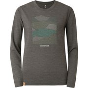 メリノウールプラス ライト ロングスリーブT Women's ヤマ コラージュ 1114620 ダークグレー(DGY) Mサイズ [アウトドア カットソー レディース]