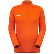 パフォーマンス サーマル ジップ ロングスリーブ アジアンフィット メン 1016-00091 3716 hot red Lサイズ(日本：XLサイズ) [アウトドア カットソー メンズ]
