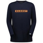 キューディー ロゴ プリント ロングスリーブ Tシャツ アジアンフィット メン QD Logo Print Longsleeve T-shirts AF Men 1016-01030 50545 marine-hot red PRT2 Mサイズ(日本：Lサイズ) [アウトドア カットソー メンズ]