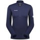 エナジー ミッドレイヤー ハーフ ジップ プル アジアンフィット ウィメン Aenergy ML Half Zip Pull AF Women 1016-01130 5975 marine-black Mサイズ(日本：Lサイズ) [アウトドア カットソー レディース]