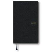 【限定】<2023年1月始まり>アポイント手帳 月間ブロック 日曜始 ブラック E1643