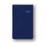 【限定】<2023年1月始まり>アポイント手帳 文字大 月間ホリゾンタル 縦開 ネイビー E8315