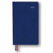 【限定】<2023年1月始まり>アポイント手帳 文字大 週間+横罫 ネイビー E8322