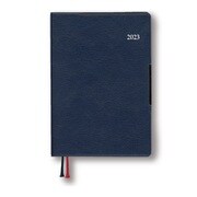 【限定】<2023年1月始まり>アポイント手帳 月間ブロック+メモ ネイビー E8441