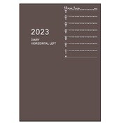 【限定】<2023年1月始まり>アポイント手帳ノートタイプ A5 1週間+横罫 ブラウン E8153