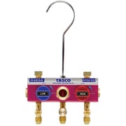 TA122S-11 [R463A-J/R410A/R32用 ボールバルブ式 ハイブリッドゲージマニホールドボディ 1個]