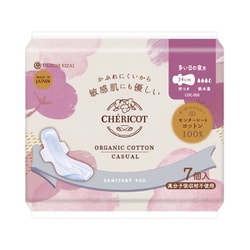 COC-006 [シェリコット オーガニックコットン カジュアル 34cm 羽つき 7枚 多い日の夜用]
