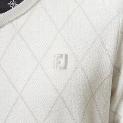 ヨドバシ.com - フットジョイ FootJoy FJ-F22-M02 89019 L [アーガイルVネックセーター ホワイト L]  通販【全品無料配達】