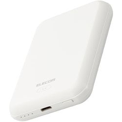 モバイルバッテリー 5000mAh 12W MagSafe対応 ホワイト DE-C40-5000WH