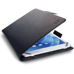 汎用タブレットケース/カバー 7～8.4インチ対応 ソフトレザー 手帳型 ブラック TB-08UHGFLBK
