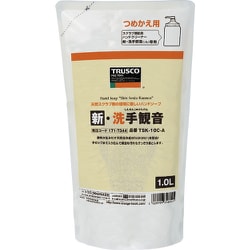 TSK-10C-A [TRUSCO ハンドソープ 新・洗手観音 詰替パック 1.0L]