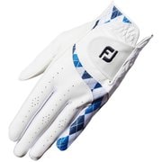 Lady eComfort WAL 22 WT/NV 21 [ゴルフグローブ レディ イーコンフォート レディース 左手用 21cm ホワイト/ネイビー]
