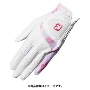 Lady eComfort WAP 22 WT/PK 19 [ゴルフグローブ レディ イーコンフォート レディース 両手用 19cm ホワイト/ピンク]