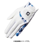 Lady eComfort WAP 22 WT/NV 20 [ゴルフグローブ レディ イーコンフォート レディース 両手用 20cm ホワイト/ネイビー]