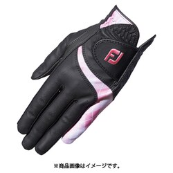 Lady eComfort WAP 22 BK/PK 21 [ゴルフグローブ レディ イーコンフォート レディース 両手用 21cm ブラック/ピンク]