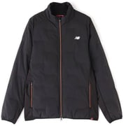 012-2220008-010-7 [ゴルフジャケット メンズ 吸湿発熱 ライトダウン フルジップブルゾン サイズ：7 ブラック]