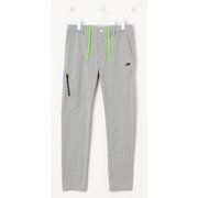 012-2236004-020-4 [ゴルフパンツ メンズ ダンボールニット 裏起毛 スウェット スリム ロングパンツ サイズ：4 グレー]