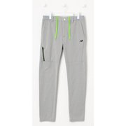 012-2236004-020-5 [ゴルフパンツ メンズ ダンボールニット 裏起毛 スウェット スリム ロングパンツ サイズ：5 グレー]