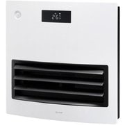 自動ルーバー機能付 大風量セラミックヒーター MOVING HEAT(ムービングヒート) 出力3段階 人感センサー/室温センサー搭載 リモコン付 ホワイト QS211-WH