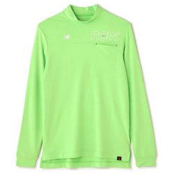 サイズ：7 NEW BALANCE GOLF ニューバランス  モックネック長袖Tシャツ  グリーン系 [240101427620] ゴルフウェア メンズ ストスト New Balance Golf ニューバランス ゴルフ メンズ 長袖 モック