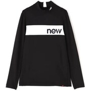 012-2267012-010-6 [ゴルフシャツ メンズ ベアスムース 裏起毛 長袖 モックネック プルオーバー サイズ：6 ブラック]
