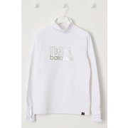 012-2267505-030-0 [ゴルフシャツ レディース スムース裏起毛 長袖 モックネック プルオーバー サイズ：0 ホワイト]