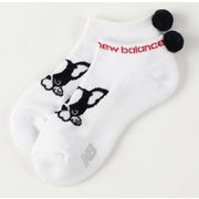 012-2286503-030 [ゴルフソックス レディース ボストンテリア アンクルソックス 22～24cm ホワイト]