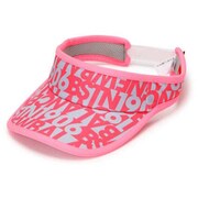 012-2287502-090 [ゴルフバイザー レディース ロゴタイポグラフィ バイザー ピンク]
