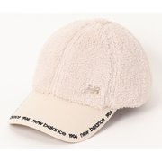 012-2287505-041 [ゴルフキャップ レディース ボアフリース×起毛ツイル 6パネルキャップ ベージュ]